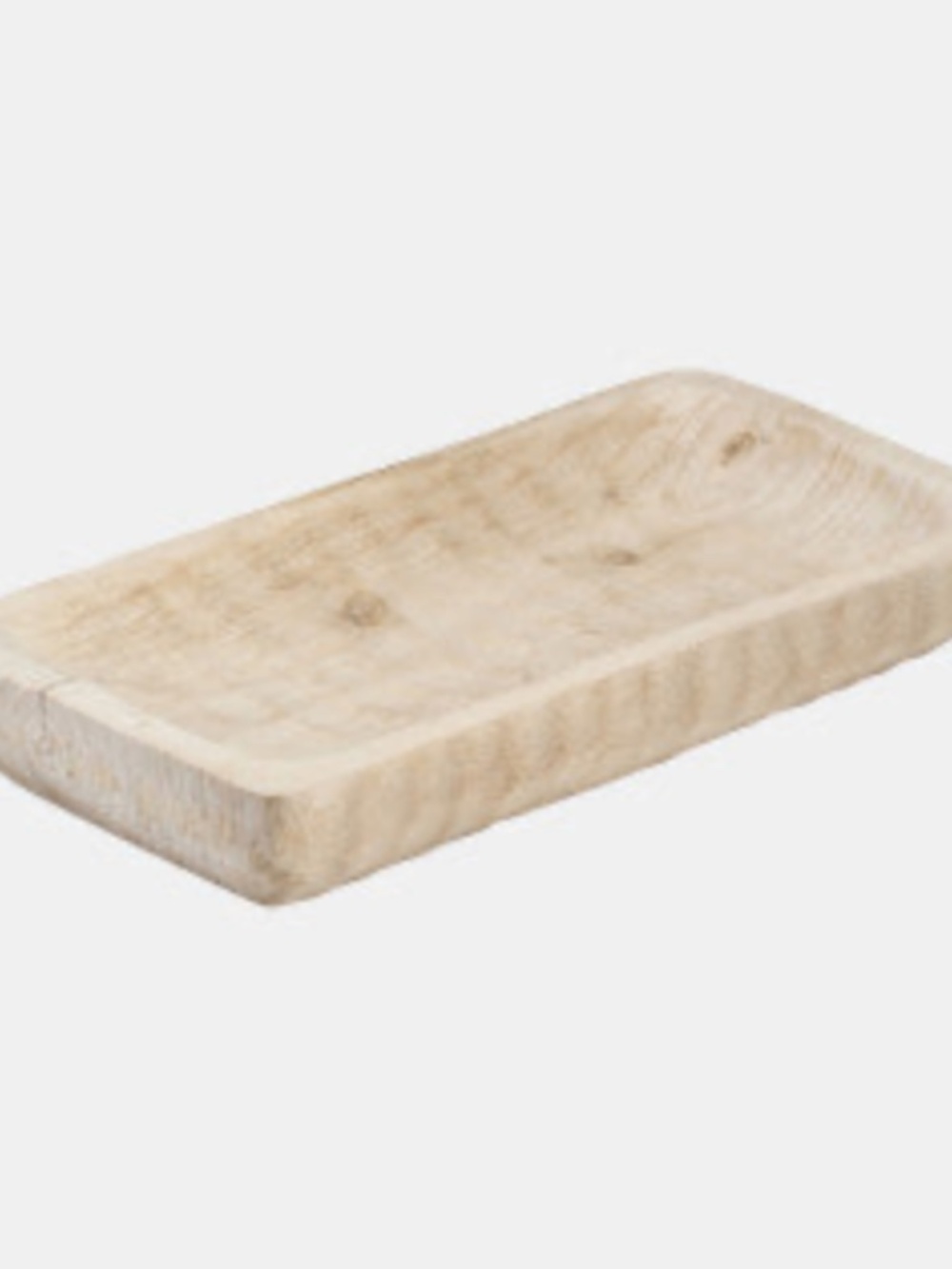 Wood 16" Rectangle Tray Natural